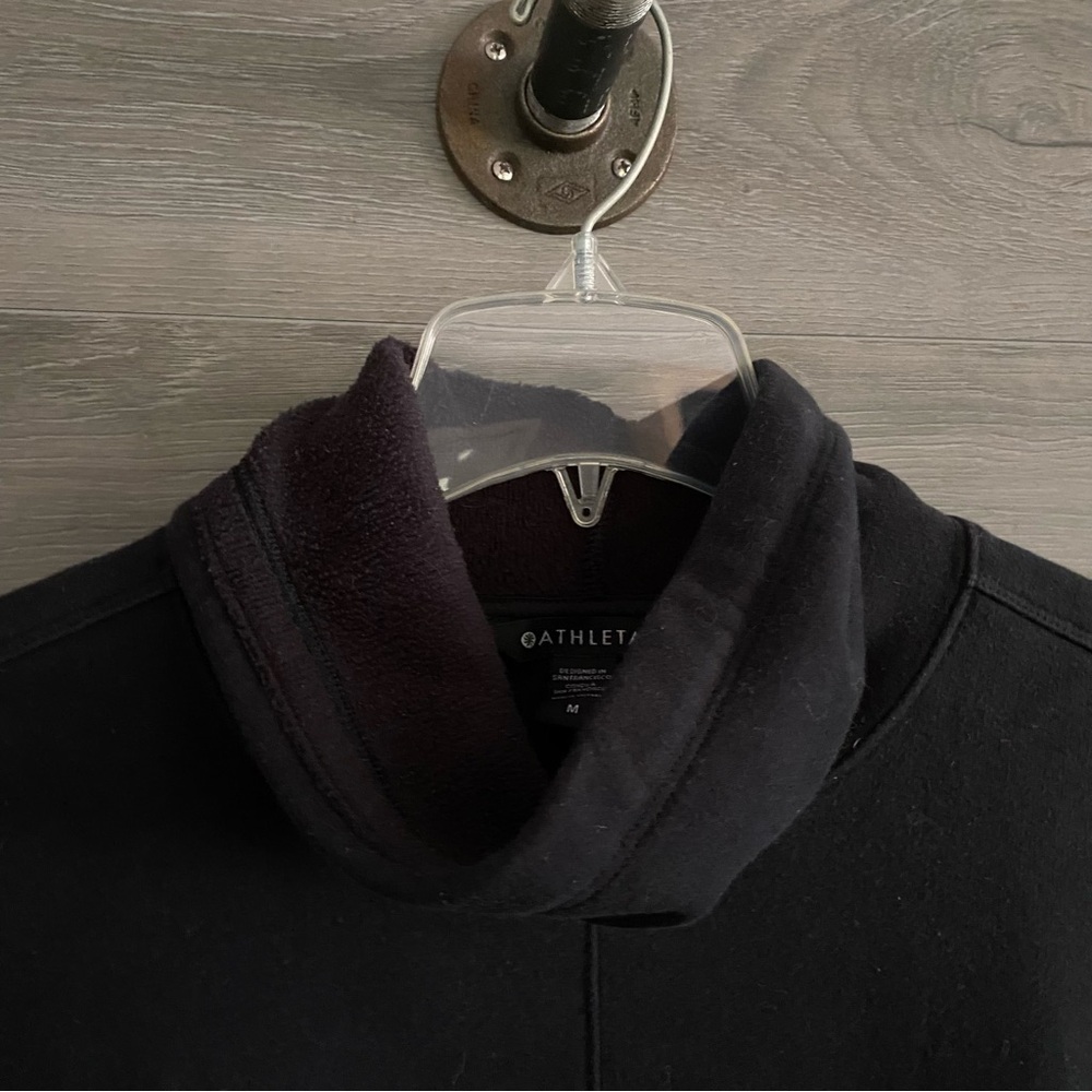 Athleta Black Turtleneck Sweatshirt - Picture 4 of 9